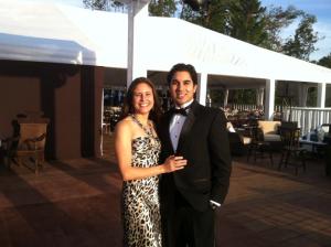 me and p at matt wedding