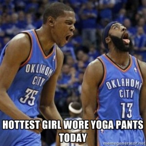 OK so my yoga teacher SO looks like James Harden.  So I had to throw this in here ;)