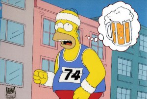 homer beer running