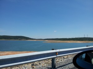 Pulled over on the way out to take a picture. So pretty out there!