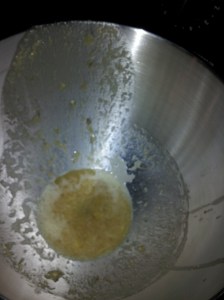 I meant to take a picture of the batter, but when I remembered to, this was all that was left ;)